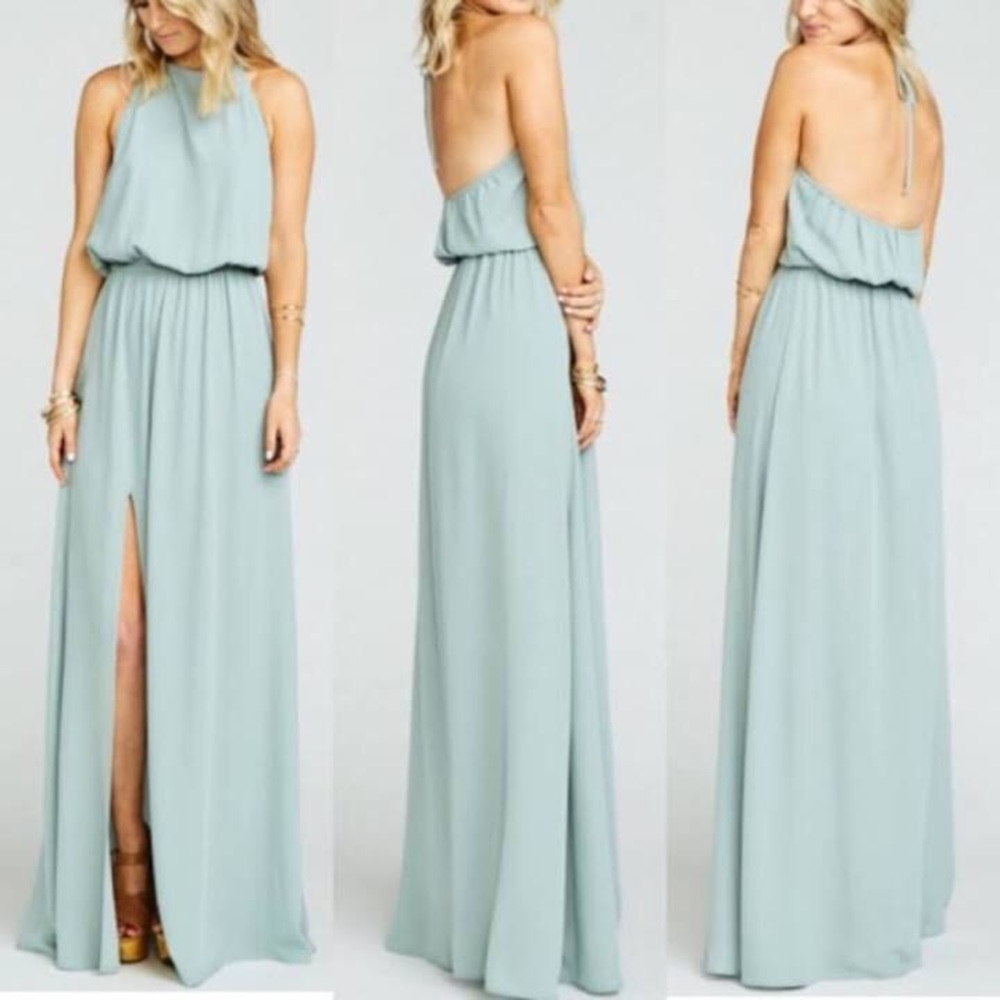 Show me your Mumu dress silver sage